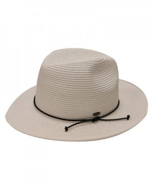 City Hunter St500 Womens Spf50++ Sun Beach Straw Hat with String 4 Colors - White - CL182XNZ8WZ