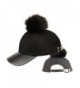 Womens Faux Fur Pom Baseball in Women's Baseball Caps