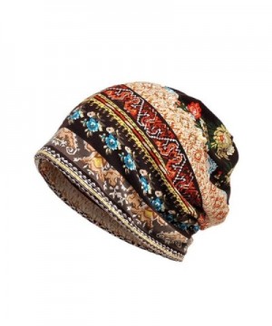 Hunputa Womens Hat Winter- Skullies Beanies Thin Bonnet Cap Autumn Casual Beanies Hat - Coffee - CI188TY45K9