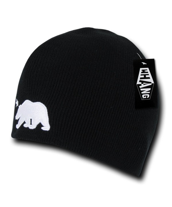 WHANG Cali Bear Short Beanies (One Size- Black) - CN11GO9LPN9