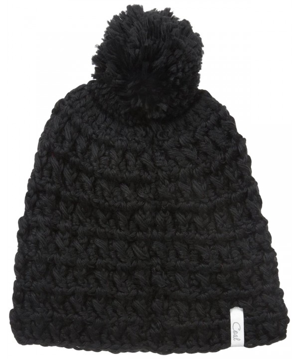 Coal Men's The Waffle Beanie - Black - C512B0ZL62V