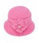 Lawliet Womens Gatsby 1920s Winter Wool Cap Beret Beanie Cloche Bucket Hat A299 - Pink - C8126JZ5XXP