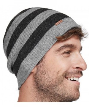 lethmik Stripe Beanie Winter Acrylic