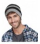 lethmik Stripe Beanie Winter Acrylic in Men's Skullies & Beanies