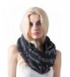 MissShorthair Women's Fashion Music Note Print Infinity Scarf Shawl - 1 Black - C111O9OOAQT