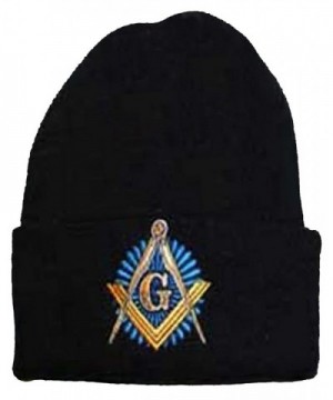 Buy Caps and Hats Masonic Winter Skull Cap Beanie Freemason Mens One Size Black - CI11H9BHHXD