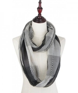 Vivian Vincent Elegant Checked Infinity in Cold Weather Scarves & Wraps