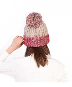 Smilelve Womens Beanie Rainbow Cashmere in Women's Skullies & Beanies