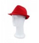 Womens Deluxe Solid Color Fedora