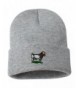 Boer Goat Custom Personalized Embroidery Embroidered Beanie - Silver - C812NFEC7TE