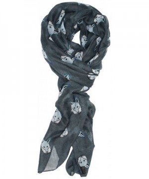 Ted and Jack - Fox Hunt Stylish Print Fall Scarf - Slate Blue - CW126GAM2AX