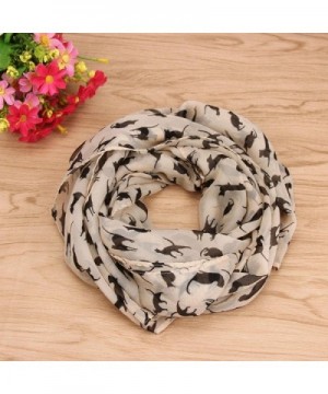 Tsmile Women Clowder Chiffon Scarves