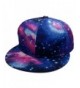 Galaxy Space Sky Snapback Pair Fashion Embroidered Snapback Caps Adjust Hat - Black & Purple - CQ18369SI2N