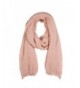 Winter Large Thick Knitted Scarf -RiscaWin Knit Wrap Chunky Warm Shawl Pure Color Long Scarf(Pink) - CN1850L4KHO