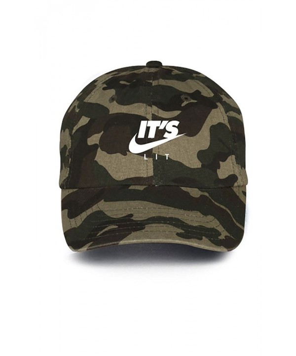 It's Lit Swoosh Camo w/ White Unstructured Dad Hat - CA12NSMOYHA