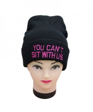 AStorePlus Embroidered Weirdo Beanie Winter - Black & Pink - CR12OCT0DSD