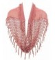 Womens Tubular Fringed Infinity Scarf