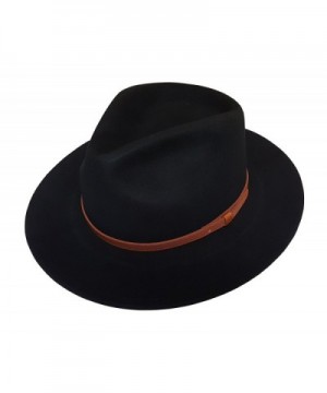 Crush able Outback Leather Safari Fedora in Men's Fedoras