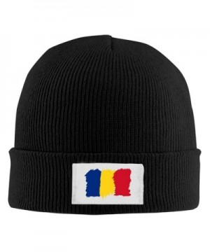 Romania Knitting Hats Beanie Hat/Cap Skull Beanie toboggan Knit Hat - Black - CQ189I8CKT5