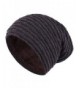 iShine Skull Wool Hat Windproof Slouchy Beanie Hat Scarf Lined Thick Knit Skull Cap - Coffee - CI185HZZQXU