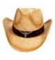 Womens Western Cowboy Straw Shapeable