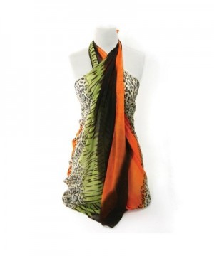 Fashion Safari Leopard Designs Orange in Fashion Scarves