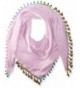 Steve Madden Women's Catalunya Tassel and Pompom Scarf - Pink - CN12O8KZQ8G