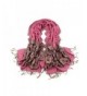 Win8Fong Women Fashion Cashmere 78" X 28" Long Soft Solid Pashmina Shawl Wrap Stole Scarf - Pink - CV11QZ14AQ9