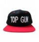 Top Gun Adjustable Snapback Flat Bill Hat Baseball Cap - C317YXONDC0