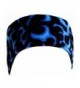 Mens And Womens Medical Scrub Cap - Blue Liquid Flames On Black - CO12ELBQK59