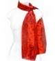 Imagine If... Silk Feel Scarf - Music Notes in G-Clef - Notes in G-clef - Black on Red - CT12DS0SH8R