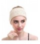 Women Knit Headband - Sport Wool Headbands Cashmere Yoga Headwear Head Wrap Ear Warmer - Beige - CP187CL0C32