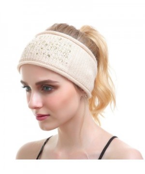 Women Knit Headband Headbands Cashmere in Women's Cold Weather Headbands