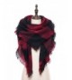 Seven Flowers Plaid Knitted Infinity Scarves for Women - Bkrdshawl - CQ12O2RQ81C