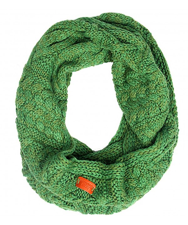 Aran Traditions Emerald Green Cable Knit Snood - C912IG3FP27
