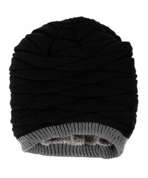 Novawo Thicken Fleece Lining Slouchy in Men's Skullies & Beanies