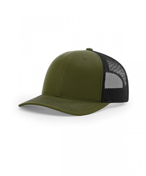 Richardson 112 Trucker Snapback Cap - Loden/ Black - CR126W7FOO3