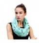 Lina & Lily Penguin Print Infinity Loop Women's Scarf - Mint Green - C3184RQS6O7