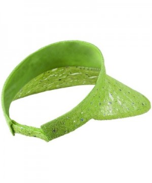 Lace Glitter Sun Visor Lime in Women's Visors