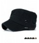 REDSHARKS Cadet Caps Military Hats Fit For Unisex Adult Plastic Button Stripe - Black - C211Z0GW96J