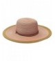 San Diego Hat Company Women's 4-Inch Brim Mixed Braid Sun Hat - Rust - CG126AVW3DP
