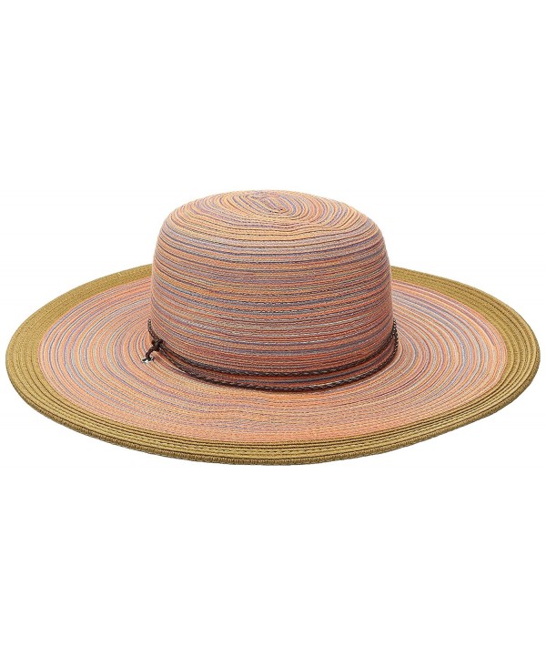 San Diego Hat Company Women's 4-Inch Brim Mixed Braid Sun Hat - Rust - CG126AVW3DP