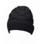 eBoot Beanie Winter Knit Hat Crochet Skull Cap Warm Slouchy Hat With Lining - Black - CE12NTZWPWY