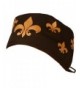 Mens and Womens Medical Scrub Cap - Fleur-De-Lis Gold on Black - C012ELBS7DR