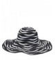 Sun N' Sand Pacific Breeze Two-Tone Ribbon Hat - Black - CC110L5DSWX