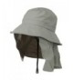 UV 50+ Talson Removable Flap UV Bucket Hat - Grey - CB11918I2W7