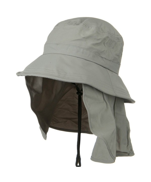 UV 50+ Talson Removable Flap UV Bucket Hat - Grey - CB11918I2W7