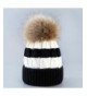 Hunputa Womens Striped Slouchy Knitted in Women's Skullies & Beanies