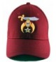 Shriner Baseball Shriners Hat Masonic Mens One Size Maroon - CW11VT9BPS9