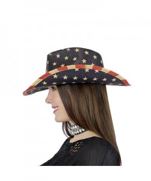 EchoMerx American Western Straw Cowboy in Women's Cowboy Hats